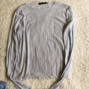 Brandy Melville glitter long sleeve 💧💧💧💧